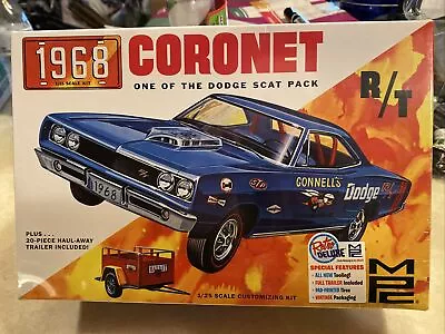 MPC 1968 Dodge Coronet Hardtop W/Trailer 1:25 Model Kit MPC975 • $45