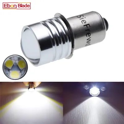 P13.5S 3SMD Led Flashlight Torch Bulb Light Lamp White 3V 4.5V 6V 12V 18V 24V • £7.07