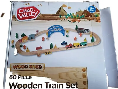 Chad Valley 60-Piece Train Set (6317) • £19.50