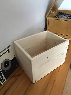 7” Singles Record Storage Pine Box 7 Inch Case • £28.98