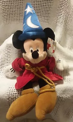 Mickey Mouse Sorcerer's Apprentice Fantasia Plush Doll Toy The Disney Store 23  • $20