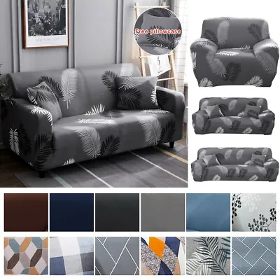 $21.09 • Buy Sofa Covers High Stretch Lounge Slipcover Protector Couch Cover 1/2/3/4 Seater 