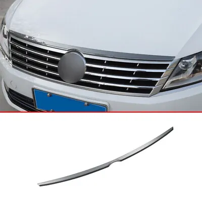 Carbon Fiber Steel Front Engine Hood Grille Strip Cover 1pcs For VW CC 2009-2017 • $150.64