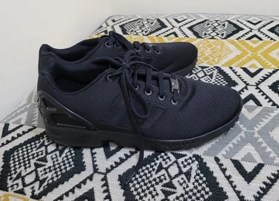 £29.99 • Buy USED Mens Triple Black Adidas Torsion ZX Flux Trainers Size 10 EU 44 2/3