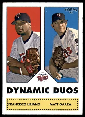 2006 Topps 1952 Edition Dynamic Duos Francisco Liriano/Matt Garza Minnesota • $1