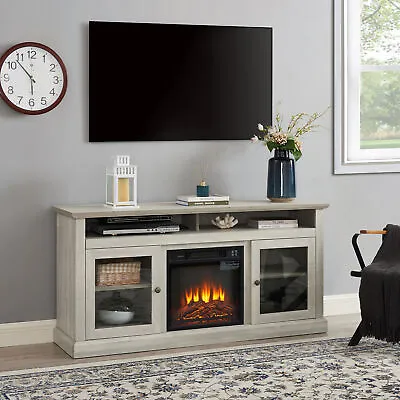 American Traditional Media Console With 18  Fireplace TV Stand For TVs Up To 65  • $331.50