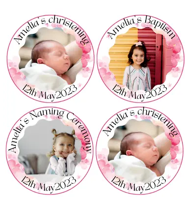 £4.20 • Buy 20 X  Edible YOUR PHOTO Personalised Religious Cupcake Toppers Icing/wafer Uncut