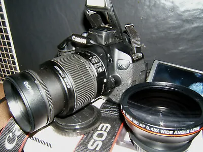 £299 • Buy Canon EOS 650D / Rebel  18.0 MP Digital SLR Camera - With THREE LENSES