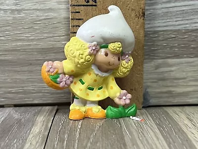 Vintage Strawberry Shortcake Lemon Meringue With Flowers Miniature PVC Figure • $13.99