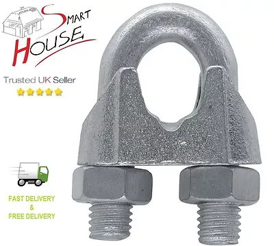 £1.98 • Buy 1 X WIRE ROPE CABLE FIXING FIXINGS GRIP GRIPS U BOLT CLIP CLIPS CLAMP 3 - 30 Mm