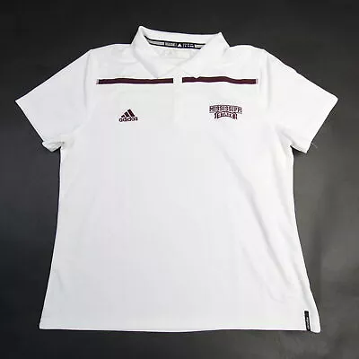 Mississippi State Bulldogs Adidas Polo Women's White/Maroon Used • $21.93