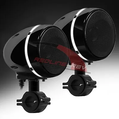 Waterproof 300W Bluetooth Motorcycle LED Audio Amp Stereo Speakers System Harley • $162.70