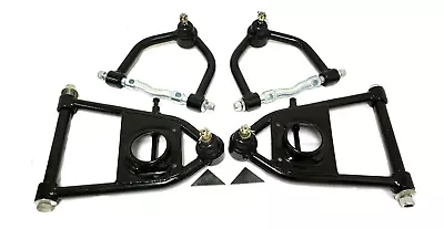 Mustang II Tubular Control Arms Upper & Lower Coil Spring Coil Over Black • $279.99