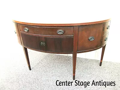 56898 KITTINGER 17685  Large Mahogany Pencil Inlaid Buffet Sideboard Server • $825