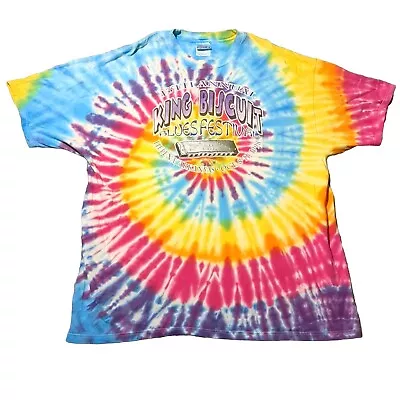 Vintage 1998 King Biscuit Blues Festival T-shirt Size 2XL Tye Dye • $25