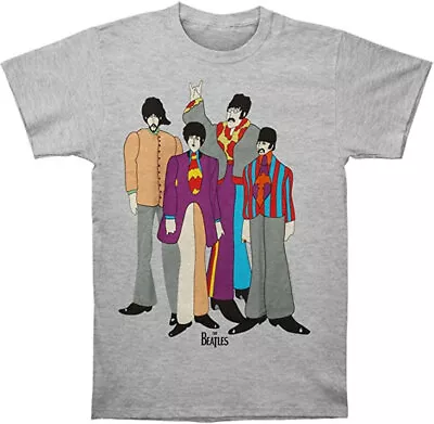 The Beatles Yellow Submarine Grey T-Shirt NEW OFFICIAL • £16.59