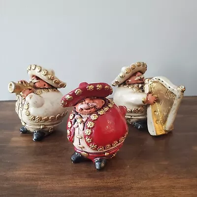 Vintage 3 Piece Mariachi Band Chalkware Figurines Mexican Folk Art  3.5” Tall • $27