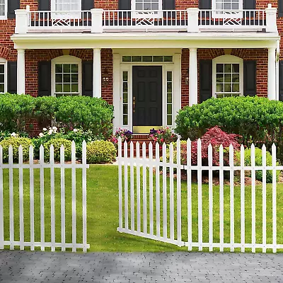 52  W X 44  H Outdoor Vinyl Picket Fence Gate Vinyl Gate Kit With Fence Wings No • $139.99