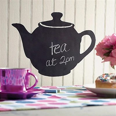 $9.99 • Buy WALLIES TEAPOT CHALKBOARD Wall Stickers BIG Decal Includes Chalk Tea Pot Decor