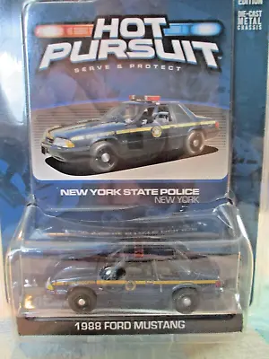 £8.69 • Buy Greenlight..1988 Ford Mustang..New York State Police NY..1:64