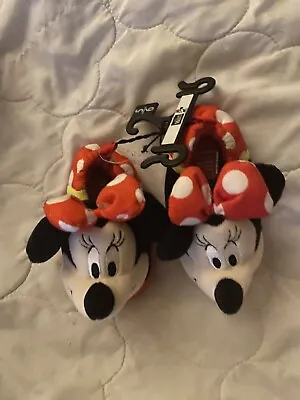 Minnie Mouse Toddler Girls Slippers-Size 5/6 NWT • $11.50