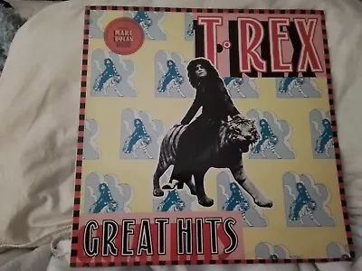 T.Rex - Great Hits - 12  Vinyl LP Comp W/ Orig Poster- BLN5003 1st UK 1973 VG++ • £45.99
