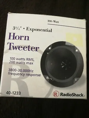 RADIOSHACK HornTweeter 100WATT RMS. 200 Watts Max. Size:10cm. 92dB Sensitivity.  • £9.99