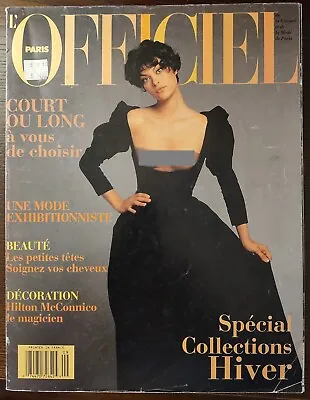 French L'Officiel Fashion Magazine 1993 Supermodels KATE CRISTY HELENA LINDA • $85