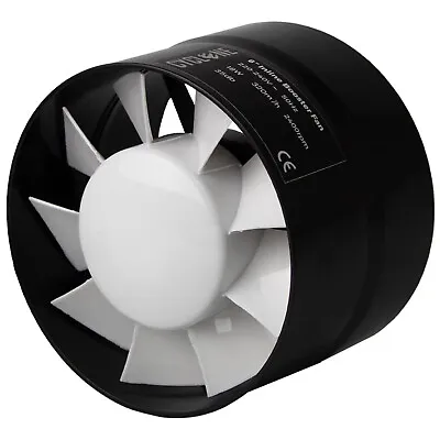 £20.85 • Buy Cyclone Inline Booster Fans 4 & 6 Inch 100mm 150mm Extractor Fan Hydroponics