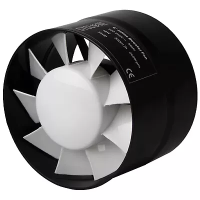 Cyclone Inline Booster Fans 4 & 6 Inch 100mm 150mm Extractor Fan Hydroponics • £16.95