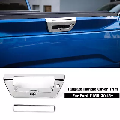 Chrome Tailgate Door Handle Cover Trim Decor Bezel For Ford F150 2015-2020 2pcs • $19.49