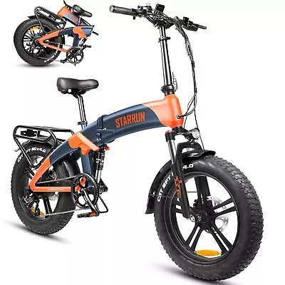 20  E-Bike 1600W 52V 28MphFat Tire Electric Folding Bike City Bicycle For Adults • $699