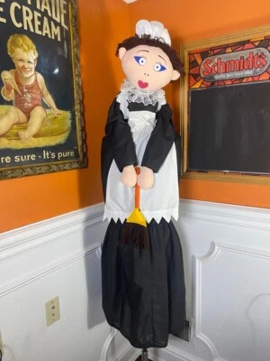 $89.99 • Buy Maid Upright Vacuum Cleaner Cover Decorative Novelty Apron Bonnet Retro Vintage