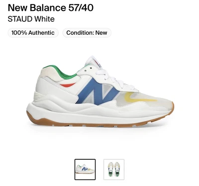 $225 • Buy New Balance 574 X Staud (White)
