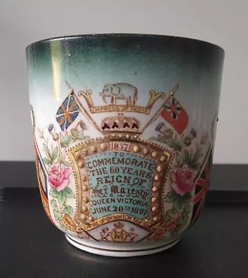 William Lowe Queen Victoria Diamond Jubilee 1897 Tea Cup A/f • £13.50