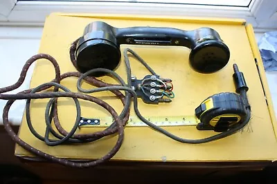 £60 • Buy Rare Ww2 Field Radio Telephone With Extension Jack Plug Military Vehicle Signal
