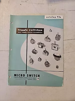 Vintage 1960's Honeywell Toggle Switches Brochure. Catalog 73E • $11.96