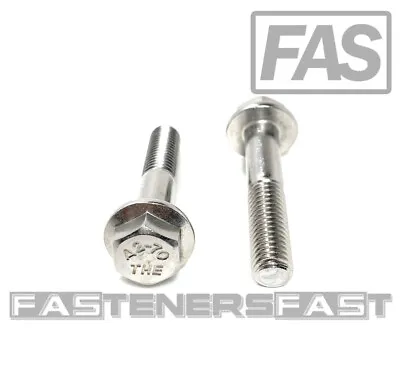 (5) M10 X 1.50 X 50 Stainless Steel DIN6921 A2 Hex Flange Bolts M10x50mm Flange • $19.78