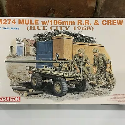 Dragon 1/35 Nam Series M274 Mule W/106 R.R. & Crew Kit Hue City 1968 PM371 LZ • $20