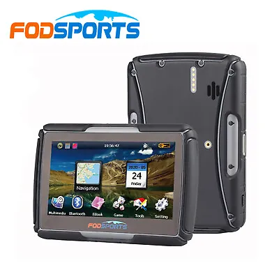 4.3  Touch Screen Car Motorcycle Bluetooth Waterproof 8GB GPS Navigation NAV SAT • $106.58