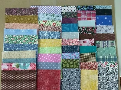 Dollhouse Miniature 50 - 4  Small Print Fabric Squares For Making Fabric Bolts  • $12.79