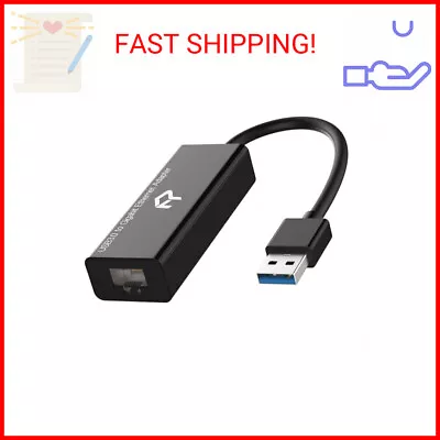 Rankie USB Network Adapter USB 3.0 To RJ45 Gigabit Ethernet Internet Adapter (B • $17.99