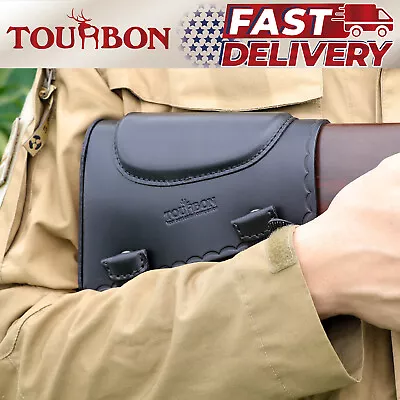 Tourbon Shooting Recoil Pad Rifle Cheek Rest Riser Piece Gun Buttstock Sleeve BK • $44.99