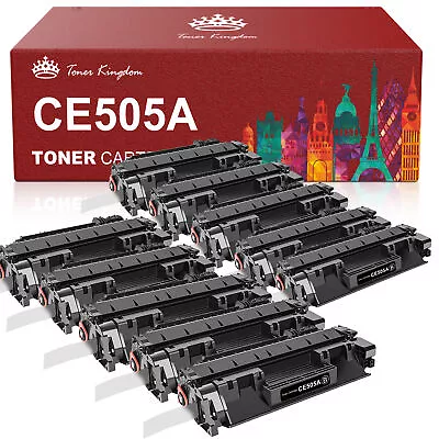 10 PK High Yield CE505A Toner Cartridge For HP 05A LaserJet P2035 P2055D Printer • $78.99