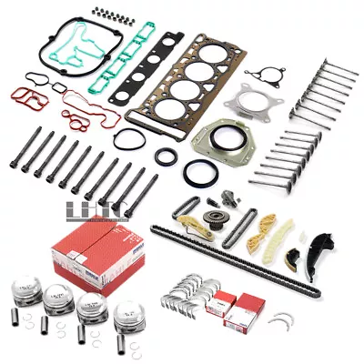 Engine Overhaul Rebuilding Pistons Valves Kit For VW Audi A4 A5 1.8 TFSI CDH CDA • $418