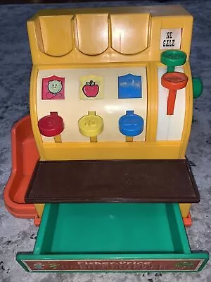 VINTAGE 1974 Fisher Price CASH REGISTER #926 With WORKING BELL & No Coins • $18