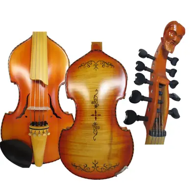Baroque SONG 5×5 Strings Viola D'Amore 4/4old Man Scroll 10 Strings #15198 • $459