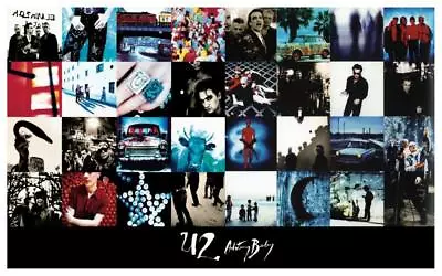 U2  **POSTER**  Achtung Baby PROMO AD Bono The Edge AMAZING IMAGES • $26.89