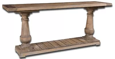 Rustic Wood Pine SPRING CREEK Console Table Large Country Sofa Hall • $1073.60