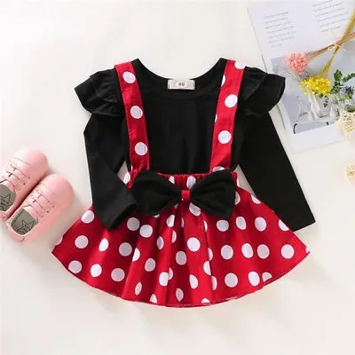 Baby Girls Mickey Mouse DressOutfits Clothes UK • £10.99